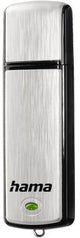 Hama USB-Stick FlashPen Fancy 128GB USB 2.0 schwarz/silber – Mobiler Speicher mit LED-Anzeige