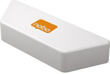 Nobo Tafelwischer für Whiteboards, magnetisch, weiß, 8,9 x 4 x 22,8 cm