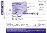 Avery Zweckform Quittung 1735 DIN A6 quer, selbstdurchschreibend, 2x40 Blatt, MwSt. separat ausweisbar