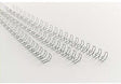 GBC Drahtbinderücken WireBind DIN A4 10mm silber 100 St./Pack. – 34 Ringe, 3:1 Teilung