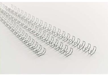 GBC Drahtbinderücken WireBind DIN A4 10mm silber 100 St./Pack. – 34 Ringe, 3:1 Teilung