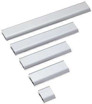 MAUL Papierklemmschiene 6246308 DIN A3 Aluminium matt silber – Selbstklebende Klemmleiste für bis zu 60 Blatt