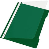 LEITZ Schnellhefter 41910001 DIN A4 für 250 Blatt PVC weiß – reißfeste Hartfolie