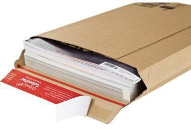 ColomPac Versandtasche Rigid Plus 150 x 250 mm braun, 100 Stück, Wellpappe, Selbstklebung
