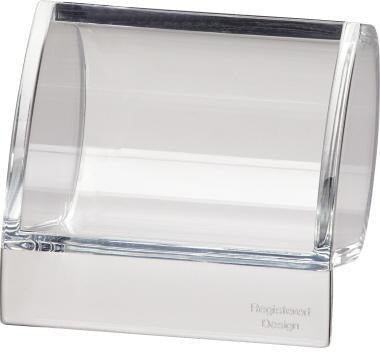 MAUL Klammernspender Acryl glasklar – 8,7 x 7,7 x 6,5 cm, ohne Klammern