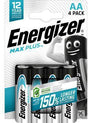 Energizer Max Plus AA LR6 Alkaline Batterien 1,5 V 4 Stück für High-Tech-Geräte
