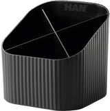 HAN Schreibtischköcher Re-X-LOOP 17238-912 – 4 Fächer, recycelter Kunststoff, weiß, Made in Germany