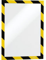 DURABLE DURAFRAME SECURITY Magnetrahmen gelb/schwarz A4 2er-Pack Sicherheitskennzeichnung