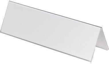 DURABLE Tischnamensschild 805019, 150x61/122 mm, transparent, 25 St./Pack. – Dachform, auswechselbar