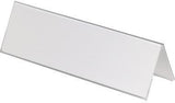 DURABLE Tischnamensschild 805019, 150x61/122 mm, transparent, 25 St./Pack. – Dachform, auswechselbar