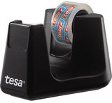 tesa Tischabroller ecoLogo Smart 53903-00000 schwarz mit Klebefilm – rutschfest & nachfüllbar