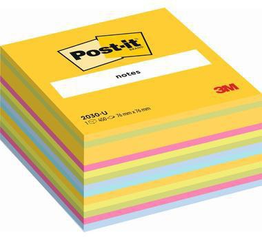 Post-it Haftnotizwürfel 2028B 76x45x76 mm 450 Blatt pastellblau