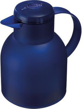 EMSA Isolierkanne Samba Quick Press 504231 1l blau – hält 12h heiß & 24h kalt