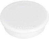 FRANKEN Magnet HM20 09 rund 24 mm weiß 10 St./Pack. – Haftmagnete für Präsentationstafeln