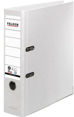 Falken Ordner Recycolor DIN A4 80 mm Papier schwarz – Umweltfreundlicher Büroordner mit Hebelmechanik