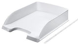 Leitz Briefablage Standard Plus DIN A4 aus Polystyrol in Weiß – Stapelbar & Platzsparend