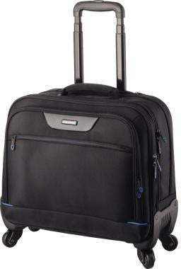 LIGHTPAK Notebooktrolley STAR 46116 – 1680D Nylon, 4 Rollen, Teleskop, schwarz