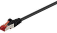 Goobay Netzwerkkabel CAT 6 S/FTP 10m schwarz – RJ45 Patchkabel mit PIMF-Schirmung