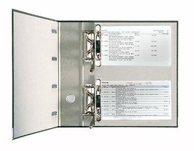 LEITZ Doppelordner 10920000 für 2x DIN A5 quer, 75 mm Rücken, Graupappe schwarz