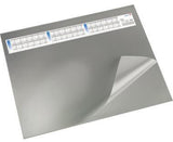 Läufer Durella DS Schreibunterlage 65x52 cm grau mit Vollsichtfolie und Kalender