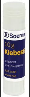 Soennecken Klebestift 5880 10g – lösemittelfreier Klebstoff für Papier, Pappe und Fotos