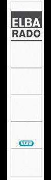 ELBA Ordnerrückenetiketten schmal/kurz 34 x 190 mm weiß 10 Stück