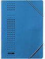 ELBA Eckspanner chic DIN A4 – 150 Blatt, Karton recycelt, blau, mit Gummizugverschluss