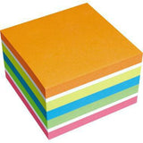 Soennecken Haftnotizwürfel Farbmix Brilliant 75 x 75 mm, 450 Blatt, gelb/blau/weiß/pink