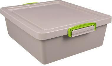 Really Useful Box Aufbewahrungsbox 10,5 l nestbar – taubengrau, 100 % recycelt, DIN A4