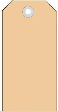 HERMA Anhängezettel 6014 45x90 mm mit Kunststofföse, 1.000 Stück, brauner Karton