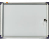 NOBO Schaukasten 2x DIN A4, Aluminium, magnethaftend, abschließbar, für Innenbereich