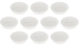 magnetoplan Magnet Discofix Junior 34 mm weiß 10 Stück – Hohe Haftkraft für Whiteboards & Präsentationstafeln
