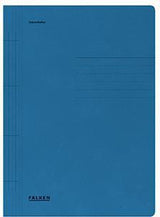 Falken Schnellhefter 80000201 A4 250g/m² Manila-RC-Karton blau mit Organisationsaufdruck