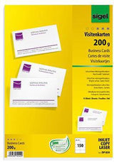 SIGEL Visitenkarten DP839 85x55mm 200g hochweiß 150 Stück FSC zertifiziert