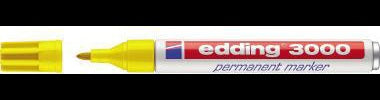 edding Permanentmarker 3000 – Rundspitze 1,5-3 mm, hellgrün, nachfüllbar, Made in Germany