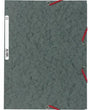 Exacompta Eckspanner Nature Future 55511E DIN A4 400g Karton grau mit Gummizugverschluss
