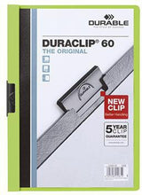 DURABLE Klemmmappe DURACLIP 60 DIN A4 Hartfolie weiß – für 60 Blatt
