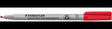 STAEDTLER Lumocolor 312-2 Folienstift non-permanent rot, 1-2,5 mm, Made in Germany