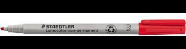 STAEDTLER Lumocolor 312-2 Folienstift non-permanent rot, 1-2,5 mm, Made in Germany