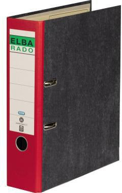 ELBA Ordner rado klassik DIN A4 80 mm Pappe gelb mit Präzisionsmechanik