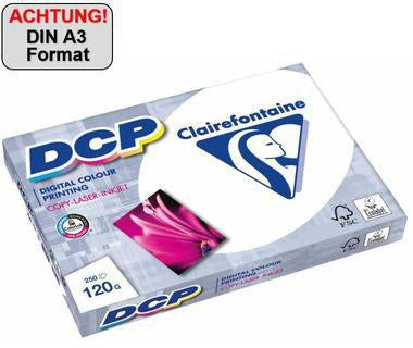 CLAIREFONTAINE Farblaserpapier DCP 1845C DIN A3 120g hochweiß 250 Blatt