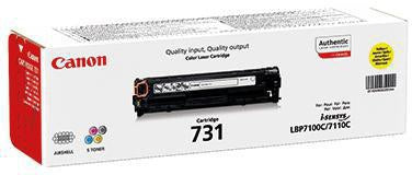 Canon Toner 731Y Gelb – Originalzubehör für ca. 1.500 Seiten