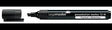 Legamaster Flipchartmarker TZ 41 – 2-5 mm Keilspitze, schwarz, nachfüllbar, Made in Germany