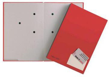 PAGNA Unterschriftsmappe 24205-01 mit 20 Fächern in Rot – DIN A4, Blauer Engel