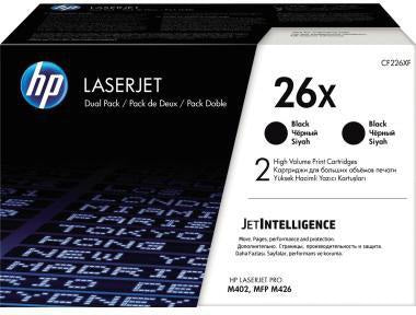 HP Toner CF226XD 26X Schwarz 2x 9.000 Seiten für LaserJet Pro M402/M426