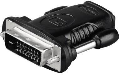 GOOBAY HDMI-Adapter auf DVI-D Stecker Dual Link 19-Polig – Für Monitor, Beamer & Grafikkarten