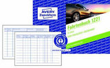 Avery Zweckform Fahrtenbuch 1221 A6 quer 32 Blatt – Steuerlicher km-Nachweis für PKW