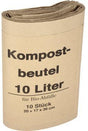 Müllsack Bio 20+16 x 36 cm Papier braun 10 l 10 St./Pack. von NEUTRALWARE