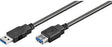 Goobay USB 3.0 Verlängerungskabel 1,8 m – A-Stecker/A-Buchse, SuperSpeed 5 Gbit/s, schwarz