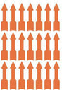 Avery Zweckform Hinweisetikett Pfeil 3008 leuchtorange 63 St./Pack.